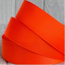 Репс 2,5 см, неоново-помаранчевий, метр