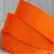 Репс 2,5 см, насичено-помаранчевий, метр