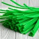Синельний дріт простий, 30 см, яскраво-зелений, 100 шт.