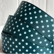 Репс 2,5 см горох темно-зелений, метр