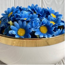 Бутон ромашки, 4 см, синій, шт.