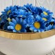 Бутон ромашки, 4 см, синій, шт.