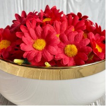 Бутон ромашки, 4 см, червоний, шт.