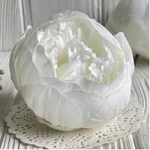 Півонія тканинна, 8 см, білий, шт.