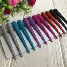 Шпилька стріла (велика), 12,5 см, кольоровий мікс (з блискітками), упаковка 12 шт.