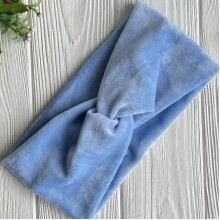 Повязка спорт велюр, 12 см, блакитний, шт.