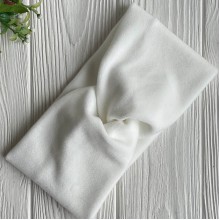 Пов'язка спорт велюр, 12 см, білий, шт.