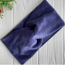 Пов'язка спорт велюр, 12 см, синьо-фіолетовий, шт.