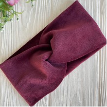 Повязка спорт велюр mini, 9х18 см, бордова, шт.