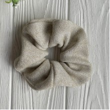 Скранч ангора люрекс, 12 см, молочний, шт.