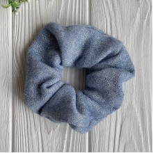 Скранч ангора люрекс, 12 см, блакитний, шт.