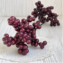 Гілочка горобини, 6х8 см, бордовий, шт.