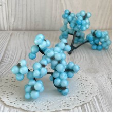 Гілочка горобини, 6х8 см, світло-бірюзовий, шт.