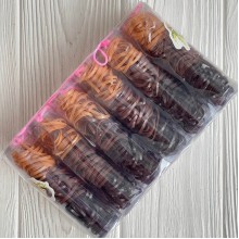 Резинки силіконові в колбі, 2,2 см, коричневі тона, упаковка 12 шт.