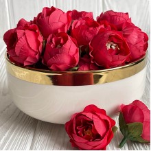 Бутон піона, 4 см, червоний, шт.