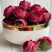 Бутон піона, 4 см, бордовий, шт.