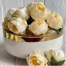 Бутон піона, 4 см, молочний, шт.