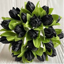 Пролісок, 2 см, чорний, пучок з 20 квіточок