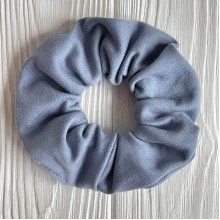 Скранч трикотаж, 11 см, сіро-блакитний, шт.