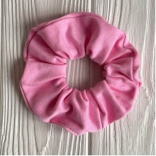 Скранч трикотаж, 11 см, рожевий, шт.