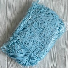 Наповнювач для коробок, блакитний, упаковка 100 грам