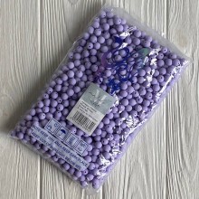 Бусина матова "Зефірка", 8 мм, лілова, шт.