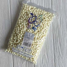 Бусина матова "Зефірка", 8 мм, молочна, шт.