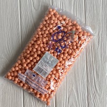 Бусина матова "Зефірка", 8 мм, персикова, шт.