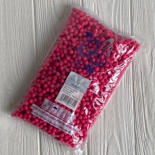 Бусина матова "Зефірка", 8 мм, малинова, шт.