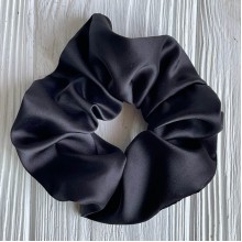 Скранч шовк, 11 см, чорний, шт. 