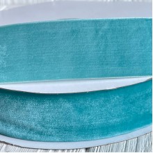 Стрічка велюр, 4 см, тіффані, метр