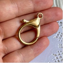 Карабін, 35х20 мм, золото, шт.