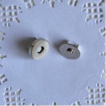 Магніт з кнопкою, 14 мм, срібло, шт.