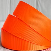 Репс 2,5 см, вогняно-помаранчевий, метр