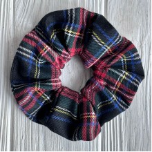 Скранч шотландка, 12 см, чорний, шт.