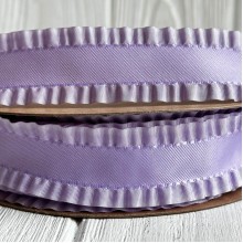 Стрічка-рюша, 2,5 см, лілова, метр