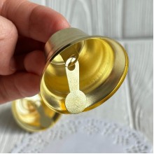 Дзвіночок металевий, 32х45 мм, золото, шт.