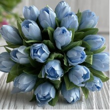 Пролісок, 2 см, світло-блакитний, пучок з 20 квіточок