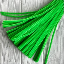 Синельний дріт простий, 30 см, яскраво-зелений, шт.