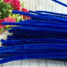 Синельний дріт простий, 30 см, темно-синій, шт.