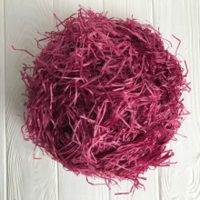 Наповнювач для коробок, бордовий, упаковка 100 грам