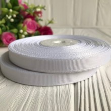 Репс 0,9 см (100 ярдів), білий, рулон 90 м