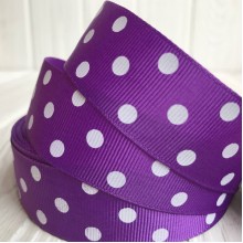 Репс 2,5 см крупний горох, темно-фіолетовий, метр