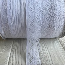 Мереживо "Глорія", 4,2 см, білий (не стрейчеве), метр