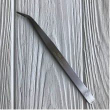 Пінцет для канзаші (із загнутим краєм), 14,6 см, метал, шт.