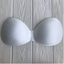 Вкладиш поролоновий (чашки) для бюстгалтера (ліфа) з push-up, розмір 2(В), білий, шт.