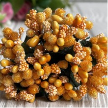 Гілочка з тичинками, темно-жовта, пучок