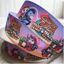 Репс 2,5 см, Sheriff Callies, рожево-ліловий, метр