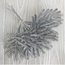 Добавка пальмова гілочка, 16 см, срібло, шт.