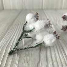 Пучок калини у снігу, 7-8 мм, білий, шт.